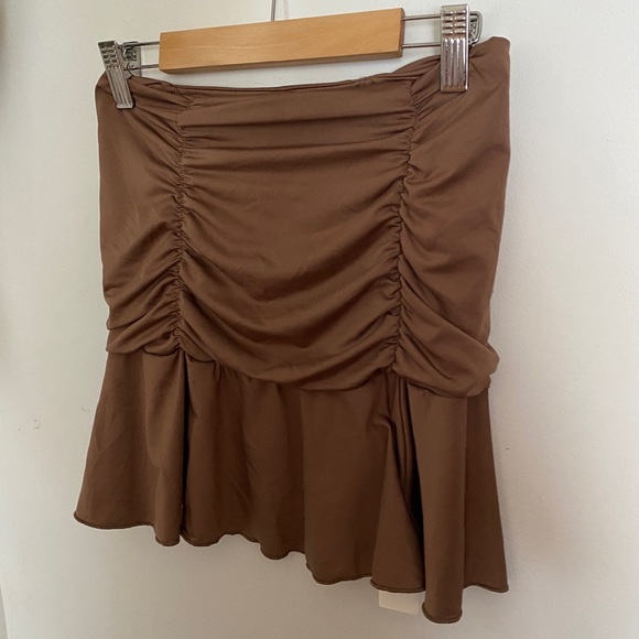 Y2K Ruched Mauve Skirt - Picture 5 of 6